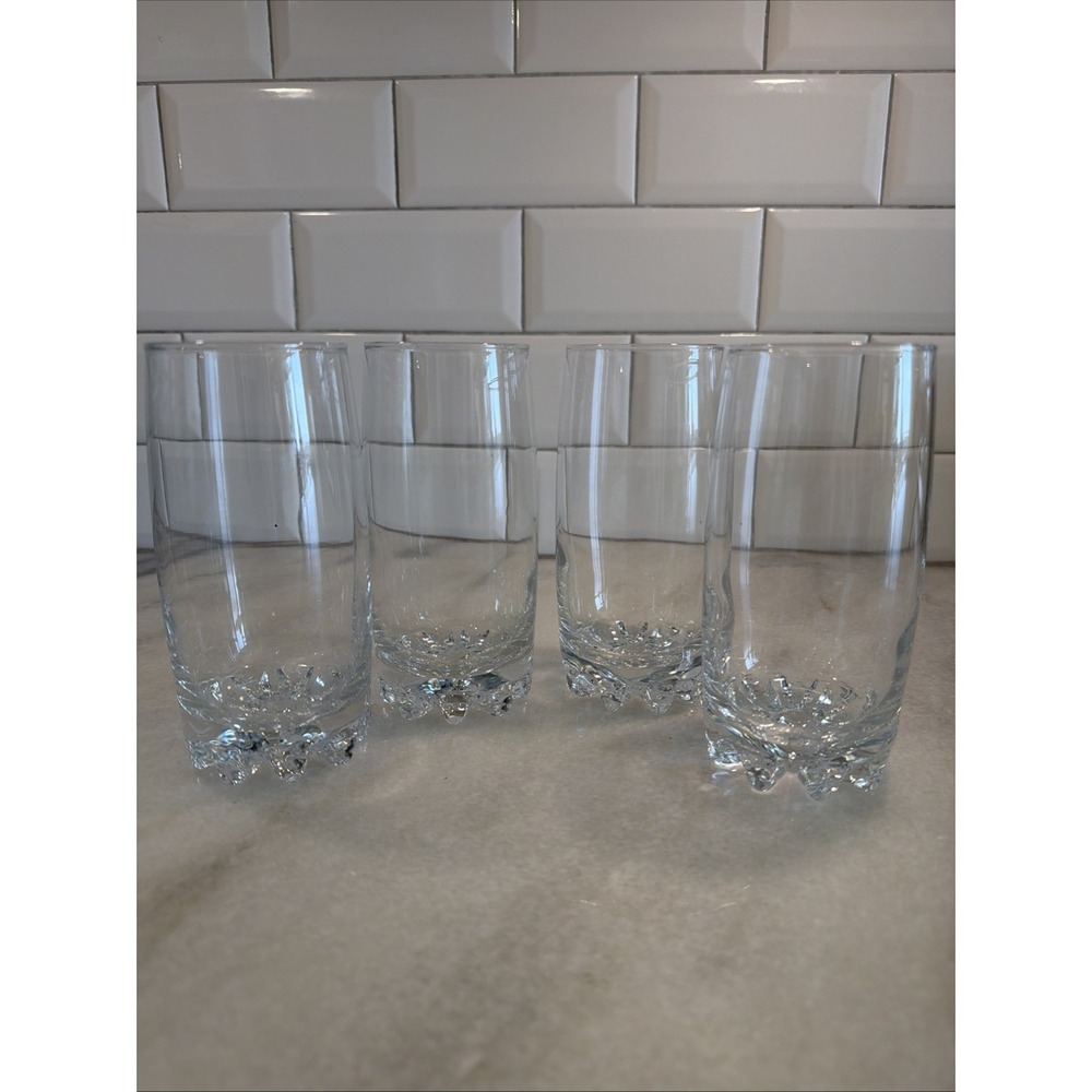 Vintage Set Of 4 pasabahce Highball glasses 6in Made In turkeyOLA004
